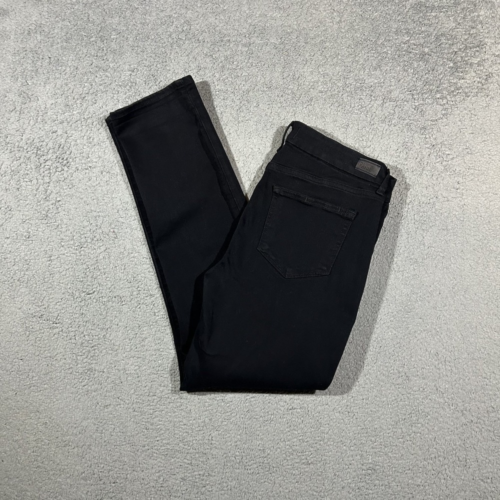 PAIGE Women's Size 28 Rianne High Rise Straight Leg Black Jeans #2755